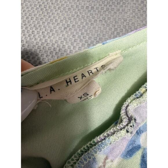 L.A. Hearts XS Floral Butterfly Puff Sleeve Dress - Picture 6 of 6